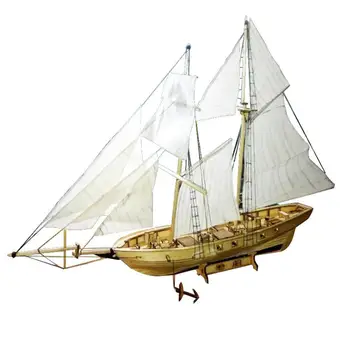 Nava Model Barcă cu pânze din Lemn Jucarii de 1:100 Noua versiune Hobby Copii Navigatie DIY Model la Scară Barcă cu pânze, Bărci HALCON Toys Kit de Kit
