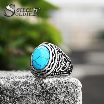 Oțel soldat tiger stone ring pentru bărbați din oțel inoxidabil buna buna de moda cadou bijuterii unice