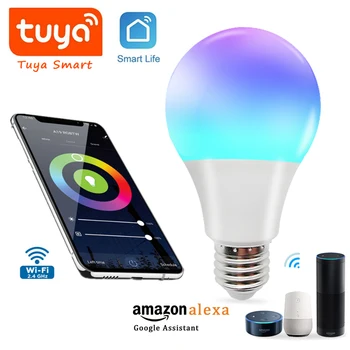 TUYA LED Wireless WiFi Inteligent de Lumină Bulb12W 15W Multicolor Estompat Compatibil cu Alexa si Google Asistent pentru Acasă,Petrecere,Etapa
