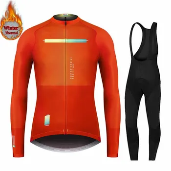 Noul Spania 2021 Termică Iarna Fleece Haine de Ciclism pentru Bărbați Tricou Costum Sport Bicicleta MTB Imbracaminte Salopete Pantaloni Cald Seturi