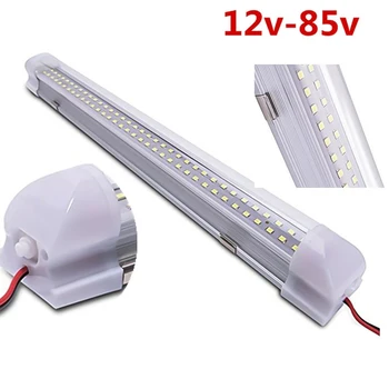12V 72 LED-uri Auto de Interior Alb Luminile de Benzi Bar Lampa Inspectie Auto Lumina pentru Van Caravana Auto Lampă de Semnalizare