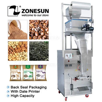ZONESUN 10-999g Capacitate Mare de Umplere Automată Mașină de Etanșare Alimentare Cafea boabe de Cereale Putere Geanta de Etanșare Mașină de Ambalare