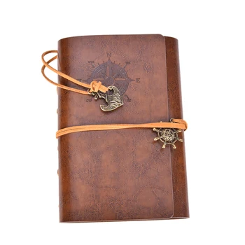Vintage Jurnal de Notebook-uri Pirat de Ancorare Decor de călătorie Cărți Notă Notepad Planner din Piele PU de Acoperire Gol Notebook-uri de 3 Culori