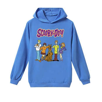 2020 Vânzări La Cald Scooby Doo Pentru Copii De Desene Animate Haine Copii Baieti Fete Supradimensionate Glugă Topuri Copii Jachete Haine