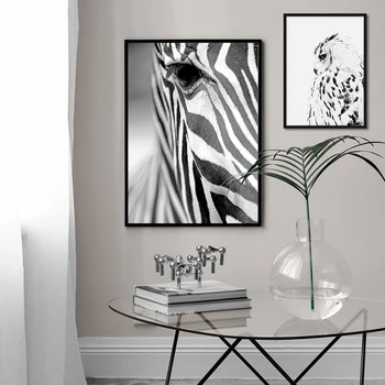 Nordic Leu, Zebra, Elefant, Vaca Animal Panza Pictura Postere si Printuri de Arta de Perete de Imagine pentru Camera de zi Decor Acasă Cuadros