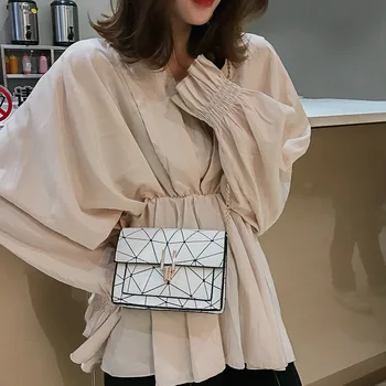 Femei de Saci de Umăr de vară 2020 nou versiunea coreeană de Messenger sac geantă de mână în lanț sălbatice crack imprimare sălbatice geantă de umăr