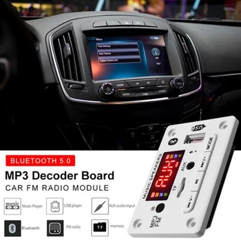 Noi 5V/12V MP3 Decoder Bord Bluetooth 5.0 Mașină Modul Radio FM Susține FM TF, USB, AUX Recorder