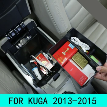 Mânz de Ardere ABS Mașină Neagră Central de depozitare cotiera cutie depozitare cutie pentru Ford Ford Kuga Evadare 2013 - Accesorii