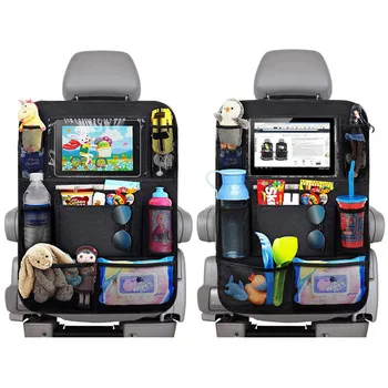 Fierbinte 2020 Auto Cutie de Depozitare Plasă de Scaun de Masina din Spate Organizator, Ordonat Organizator de Călătorie Copil de Stocare iPad Cupa de Buzunar Suport Solid Sac de Depozitare