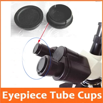 2 buc de Plastic, Praf-dovada Capacul pentru Microscop Ocular Tub de praf de protectie Cupe pentru Biologică Stereo Microscop Obiectiv 23.2 mm 30mm