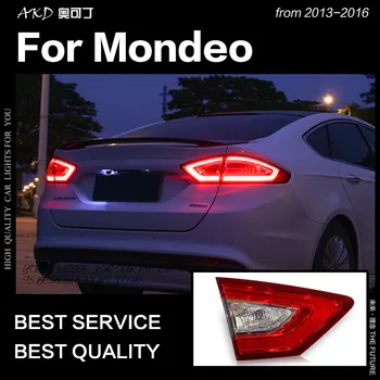 AKD Styling Auto pentru Ford Fusion stopuri 2013-2016 Mondeo spate cu LED-uri Lampa cu LED DRL Semnal Frână Inversă Accesorii auto