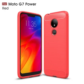 Pentru Moto G7 Putere De Acoperire Caz Pentru Motorola Moto G7 Putere Greu Silicon Caz De Telefon Pentru Motorola Moto G7 Putere Înapoi Caz Funda Capa