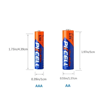48Pcs PKCELL Baterii AAA LR03 E92 AM4 MN2400 MX2400 akumulator lr03 de 1,5 V Alcaline Baterii uscate pentru periuta de dinti Walkaman