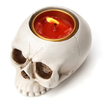 Fierbinte YO-Teroare Petrecere Ornamente Decorative Craniu Suport de Lumânări de Crăciun Tealight Lumanarea Titular Decor Acasă