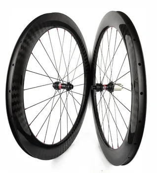 60mm adâncime 25 mm latime disc frana carbon roți Clincher/Tubulare Cyclocross Biciclete Roți din Carbon cu 411/412CL hub-uri 12K diagonal