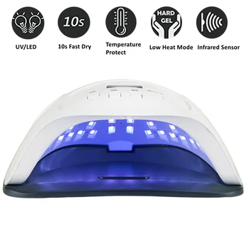 80W Lampa de Unghii Lampa UV pentru Manichiura 42pcs LED-uri de Unghii Uscător de UVLED Unghiile Uscător de Gel Lac de Uscare Gheață Lampă Mașină pentru Salon de Unghii