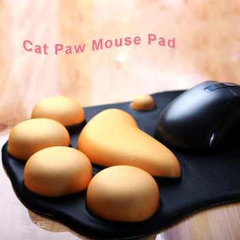 Drăguț Pisica cu Gheare Mousepad Birou Silicon Creative Catpaw Wrist Pad Mouse Pad cu Încheietura Restul