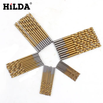 HILDA 50Pcs/Set Twist Drill Bit Setat Vazut Set HSS din Oțel de Înaltă Burghiu Lemn prelucrarea lemnului Instrument de 1/1.5/2/2.5/3mm Pentru Metal