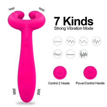 Dildo Vibrator G-Spot 3 Motoare Jucarii Sexuale pentru Femei, Bărbați Adulți Cupluri Analsex Vagine Dubla Penetrare Masturbari Penis Stimulator