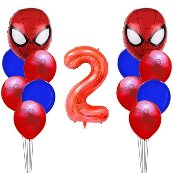 Ziua numărul Spiderman Eroul Balon Latex Set Adult Copii Decor Petrecere Copil de Dus Decor Folie de Aluminiu Baloane Globos