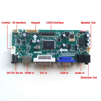 Pentru HT14X19-300/301 LCD panoul monitor VGA DVI MNT68676 display controller conduce card de 1024*768 14.1