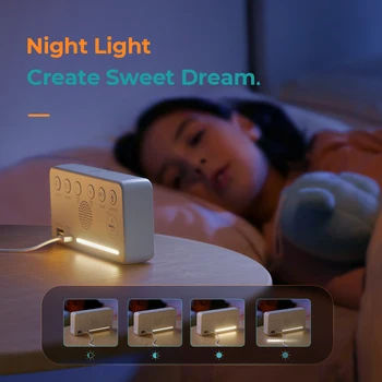 HeimVision Ceas Deșteptător Lumina de Noapte LED Digital Volum Reglabil Luminozitatea Funcție de Amânare Cablu USB Dormitor Masă, Ceas de Ceas