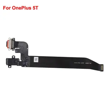Pentru OnePlus 5T Înlocuire Portul de Încărcare & Jack pentru Căști Cablu Flex pentru OnePlus 5 Parte Telefon Mobil piesa de schimb