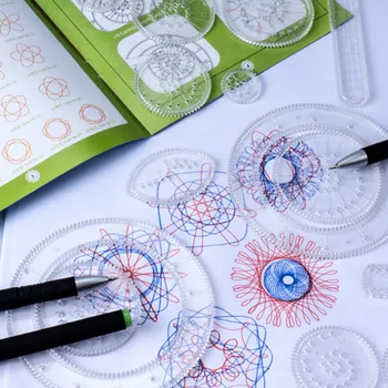 Modele de Centralizare Angrenaje și Roți,trage Jucarii Educative 2020 Nou Spirograph Deluxe Set de Proiectare Tin Set Desena Spirala