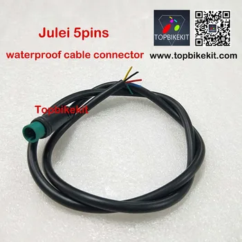 2 buc Julei 5pins rezistent la apa cablu conector pentru ebike display KT LCD3 LCD8H LCD8S LCD5 49cm ebike părți ebike extinde cablu