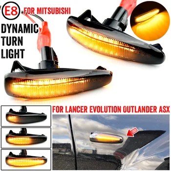 Laterale LED-uri Fender Dinamic Lumina de Semnalizare Lampă de poziție Pentru Mitsubishi Lancer Evolution Evo X Outlander Sport RVR ASX Mirage+