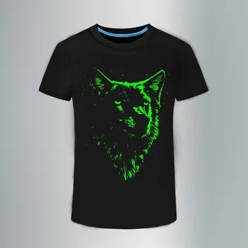 Tricou Baieti Noctilucence Luminos Marca T-shirt pentru bărbați Hip Hop Neon Imprimare Petrecere Club de Noapte Lumina Punk Topuri Tricouri haine