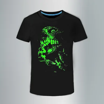Tricou Baieti Noctilucence Luminos Marca T-shirt pentru bărbați Hip Hop Neon Imprimare Petrecere Club de Noapte Lumina Punk Topuri Tricouri haine