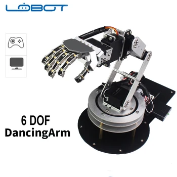 6DOF Robot Arduino Servo Dans Braț Mână Kit pentru Umanoid de Control de la Distanță de Învățământ RC Piese Robot de Jucărie