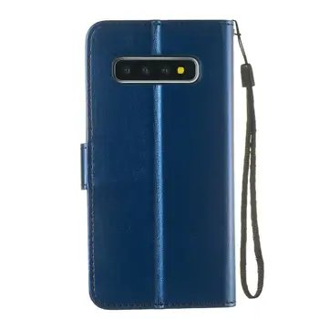 Moda PU Piele Caz pentru Samsung Galaxy S3 S4 S5 S8 S9 S10 Plus S6 S7 Edge Nota 10 8 9 Pro Flip Portofel Cu Slot pentru Card de Acoperire