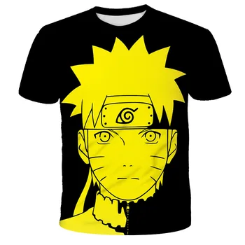 Sasuke Naruto Harajuku amuzant de desene animate T-shirt boys moda Harajuku anime tricou hip hop de top băieți și fete