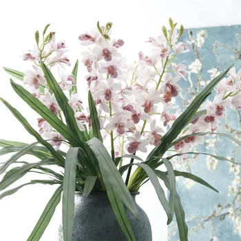 3D de imprimare de mătase Asia de Sud-est orhidee artificiale High-end de flori false simulare orhidee de nunta de decorare pentru biroul de acasă 1buc