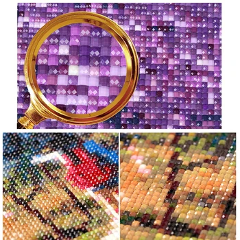 Zhui Stele 5D DIY complet Piața de foraj de Diamant pictura Cross stitch de Colorat cu flori de Diamant broderie Mozaic decor