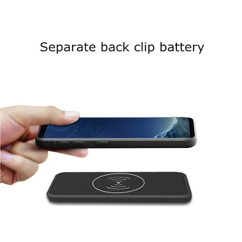 Caz de putere 5000mAh Magnetic Wireless Încărcător Rapid Acumulator Caz Pentru Samsung Galaxy S10 Extern Portabil de Încărcare a Bateriei Capacului