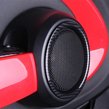 2 buc Ușă de Interior Difuzor Audio Acoperă Fibra de Carbon, Difuzor Inel Accesorii Pentru Mini Cooper F55 F56 F57 Autocolante Decorative