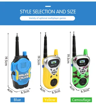 2 buc/lot Interfon Portabil Electronic Walkie Talkie Jucărie Mini Radio cu Două căi de Desene animate Toy Electronice de Joc pentru Copii Cadouri