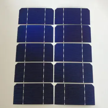 ALLMEJORES 100buc celule solare Monocristaline 125mm*62.5 mm de Înaltă calitate 0,5 V 1.4 W 18% effencicy Pentru DIY 140W panou Solar