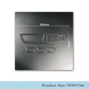 1SET 3D Luciu de Fibra de Carbon Autocolante Pentru geamuri Auto Comutator de Control Pentru BMW E70 X5 X6 E71 M Performance Accesorii