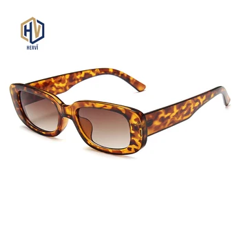 Design De Brand Dreptunghi Ochelari De Soare Barbati Negru Leopard Mascul Ochelari De Soare Femei 2020 Moda Droshipping