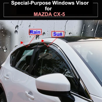 Loialitatea Chrome pentru Mazda CX-5 CX5 2017 2018 Copertine Fereastra Vizorului Nuanta de Aerisire Ploaie Deflector Capac Tapiterie Auto Accesorii Coafura