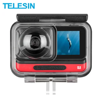 TELESIN 45M Carcasă Subacvatică Caz Impermeabil Caz Capacul Obiectivului Protector pentru Insta360 O R 4K 360 Edition Accesorii aparat de Fotografiat