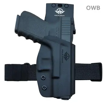 Pol.Ambarcațiunile OWB KYDEX Toc se Potrivește: Glock 19 19x 23 32 17 22 31 25 26 27 33 30 Toc de Pistol Curea de transport in Afara de Pistol Caz Husă