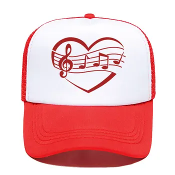 Muzica Inimii Amuzant Tipărite Femei Bărbați Șapcă de Baseball în aer liber de Vară Pălărie de Soare Sport Reglabile capace în Plasă Sapca Trucker hat
