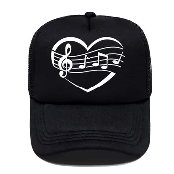 Muzica Inimii Amuzant Tipărite Femei Bărbați Șapcă de Baseball în aer liber de Vară Pălărie de Soare Sport Reglabile capace în Plasă Sapca Trucker hat
