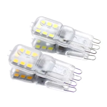 KARWEN G4 G9 LED Lampă Lampada LED 12V 220V 2W 3W Mini Bec Lăptos Transparent 360 Unghi Fascicul de Lumini Înlocui cu Halogen G4 10BUC/LOT