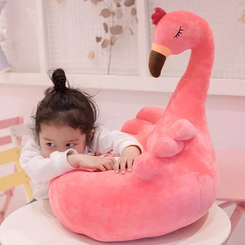 1 buc 60cm de Desene animate Drăguț pentru Copii Fotoliu de Pluș Scaun Copil Cuib Pat de Dormit pentru Adulti Perna Umplute Swan Flamingo Păun Jucării de Pluș